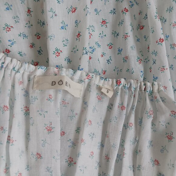 Doen Siena Shirred Floral Print Maxi Dress - Picture 9 of 10